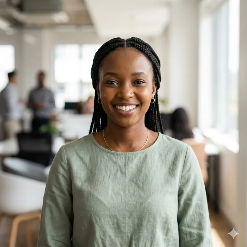 Amina K., Frontend Developer at Andela